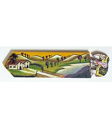Book Mark with Hand Painted Landscape