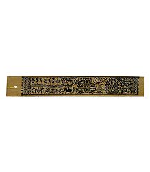 Tribal Painting Bookmark on Palm Leaf