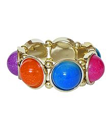 Multicolor Acrylic Stretch Bracelet