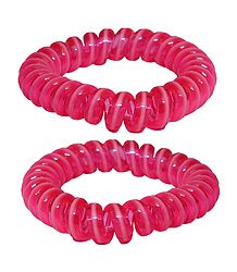 Pair of Acrylic Pink Stretch Bracelet