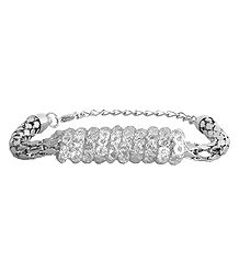 Stone Studded Metal Charm Bracelet