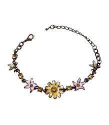 Lacqured Metal Charm Bracelet