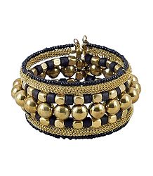 Metal Bead Cuff Bracelet