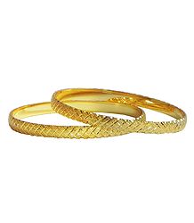 Pair of Gold Plated Bangles