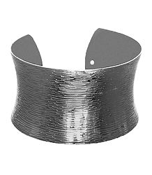 Carved Metal Cuff Bracelet