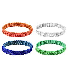 Set of 4 Metal Bangles