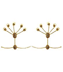 Pair of Polki Ring Bracelet