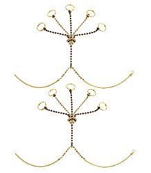 Pair of Stone Studded Ring Bracelet
