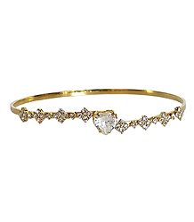 Gold Plated and Stone Studded Bracelet