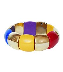 Multicolor Acrylic Stretch Bracelet