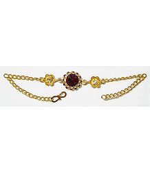 Maroon Stone Studded Tennis Bracelet