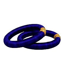 Pair of Purple Thread Bangles