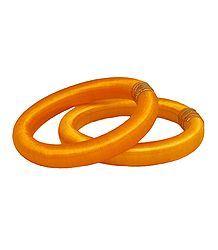 Pair of Yellow Thread Bangles