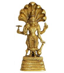 Lord Vishnu - Brass Statue