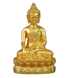 Gold Plated Buddha Statue
