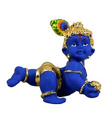 Bal Gopal - Gold Plated Statue