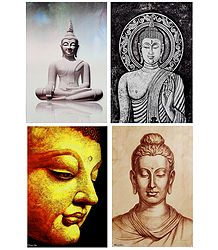 Lord Buddha - Set of 4 Posters