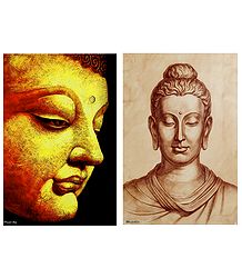Lord Buddha - Set of 2 Posters