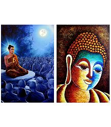 Gautam Buddha - Set of 2 Posters