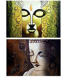 Buddha Face - Set of 2 Posters