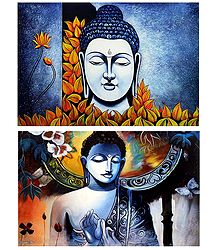 Gautam Buddha - Set of 2 Posters