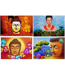 Lord Buddha - Set of 4 Posters