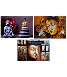 Lord Buddha - Set of 3 Posters