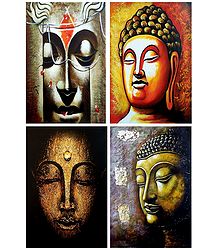 Lord Buddha - Set of 4 Posters