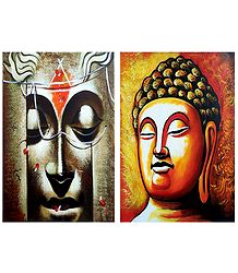 Lord Buddha - Set of 2 Posters