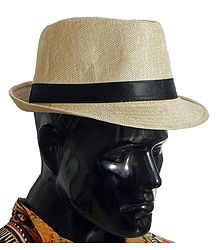Light Beige Fedora Hat