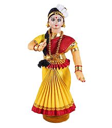 Mohini Attam Dancer from Kerala - Cloth Doll