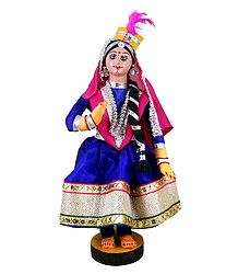 Kathak Dancer - Cloth Doll
