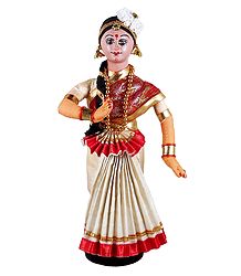 Mohini Attam Dancer -  Cloth Doll