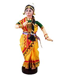 Mohini Attam Dancer - Cloth Doll