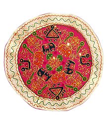 Embroidered Cloth with Animal Design - Wall Hanging