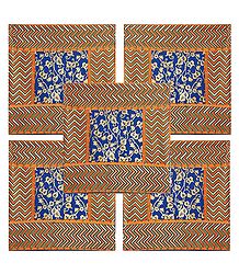 Set of 5 Block Print Cotton Cushion Covers