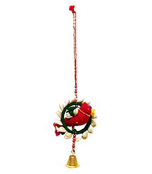 Decorative Wall Hangings with Red Cloth Birds