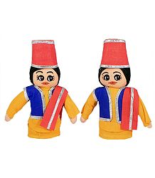 Qawwali Singers - Set of 2 Cloth Dolls