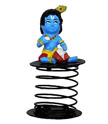Bal Krishna Car Dashboard Springy Figure