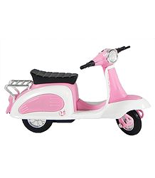 Pink with White Scooter - Acrylic Toy