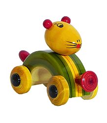 Mouse Car - Chennapatna Wooden Toy