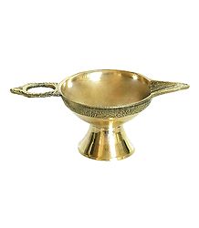 Hand Held Brass Diya