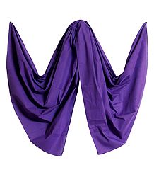 Purple Handloom Cotton Dupatta