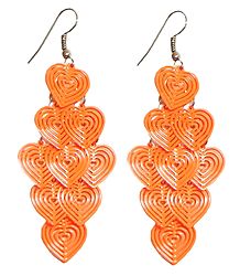 Acrylic Heart Earrings