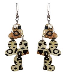Acrylic Heart Earrings