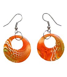 Saffron Acrylic Hoop Earrings