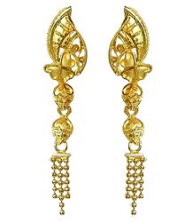 Gold Plated Dangle Earrings