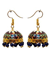 Meenakari Jhumka Metal Earrings