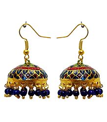 Meenakari Jhumka Metal Earrings