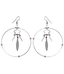 Designer Metal Ring Earrings